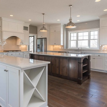 Beautiful Home with Mixture of Painted & Stained Cabinets