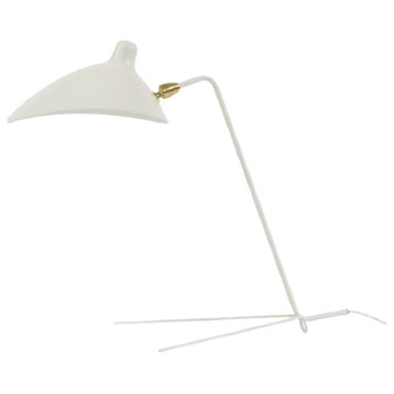 19-inch Modern Table Lamp, White