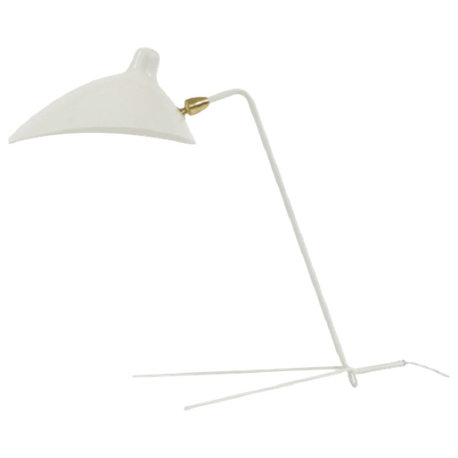 19-inch Modern Table Lamp, White