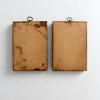 Consigned, Mid Century Painted Wood Wall Hangings Pair