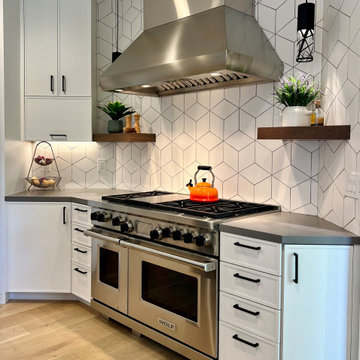 Crisp, Geometric Kitchen