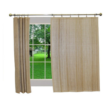 Versailles Patented Ring Top Bamboo Panel, Driftwood, 63"