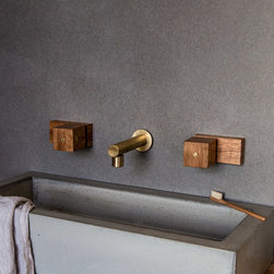 Ollie Timber Tapware - Bathroom Sink Taps
