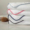 Bodrum Bath Towel, Ivory and Candlelight