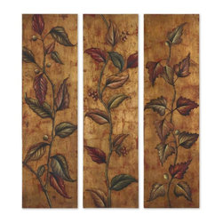 www.essentialsinside.com:climbing vine panels, wall art - Artwork