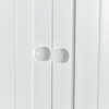 62" Tall White Over-The-Toilet Bath Cabinet, Shelf and Two Doors