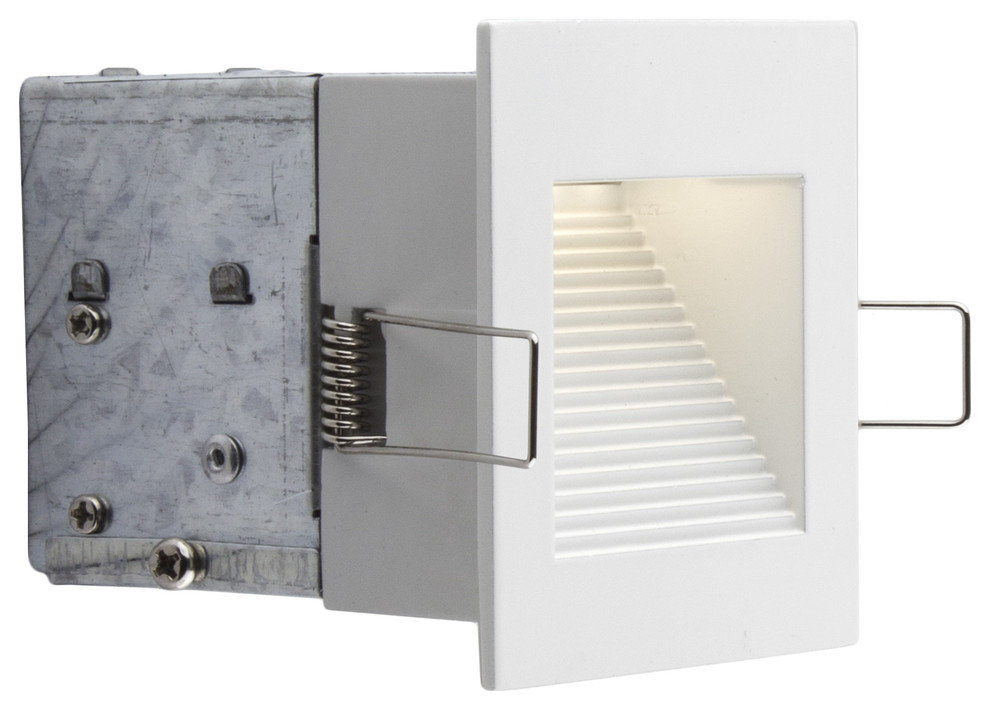 Matte White Integrated LED Wall Recessed Fixture Kit - Contemporary ...