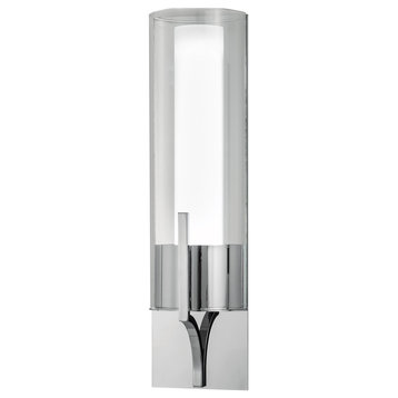 Slope 1 Light Wall Sconce in Brushed Nickel