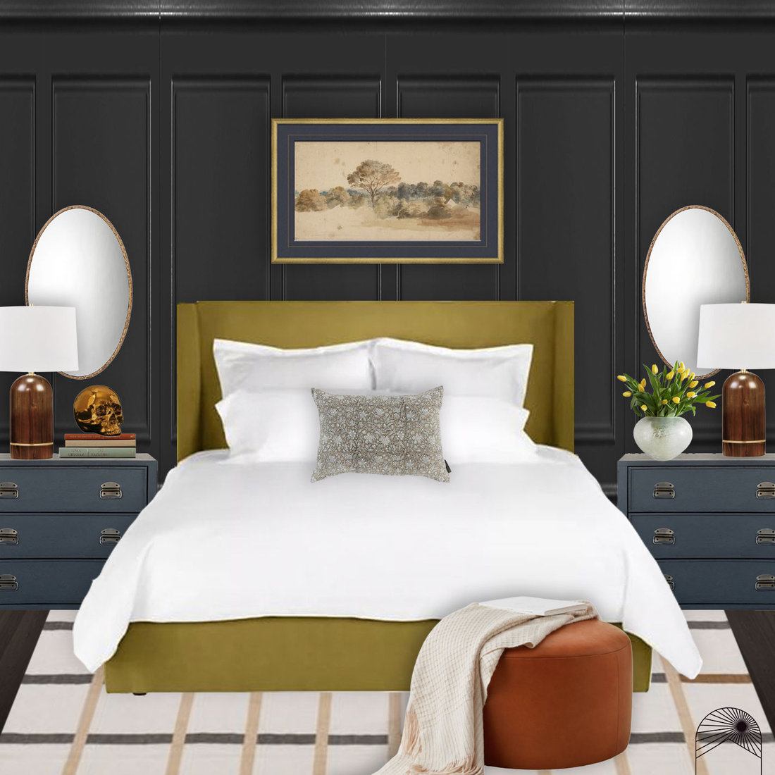 Eclectic & Moody Bedroom