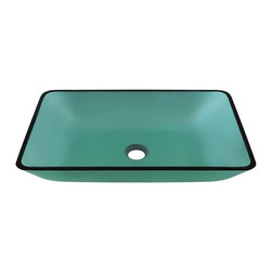 Florence Emerald Colored Glass Vessel Bathroom Sink - Bathroom Sinks