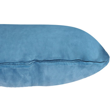 A1HC Soft Velvet Pillow Covers, YKK Zipper, Set of 2, Navy Blue, 20"x20"