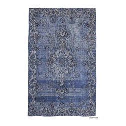 Hand Carved Over-Dyed Rug - Area Rugs