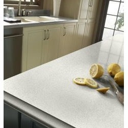 Countertop featured in Zodiaq&reg; Snow Flurry. - Kitchen Countertops