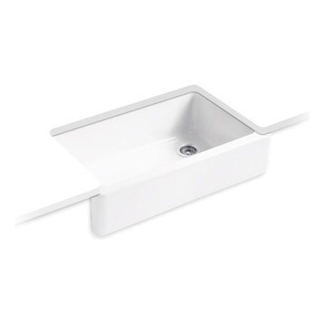 Kohler Whitehaven Kitchen Sink w/ Tall Apron, White