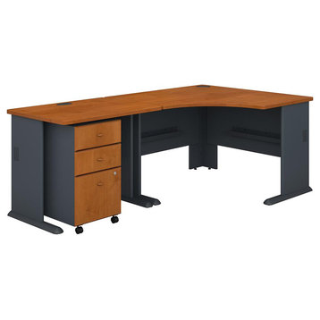 Series A 48W Corner Desk With 36W Return And Mobile File Cabinet