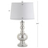 Genie 28.5" Glass Table Lamp, Set of 2, Mercury Silver
