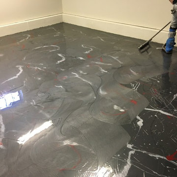 Oil, Cracks, Uneven Floor, Cold Weather, Unhappy Client
