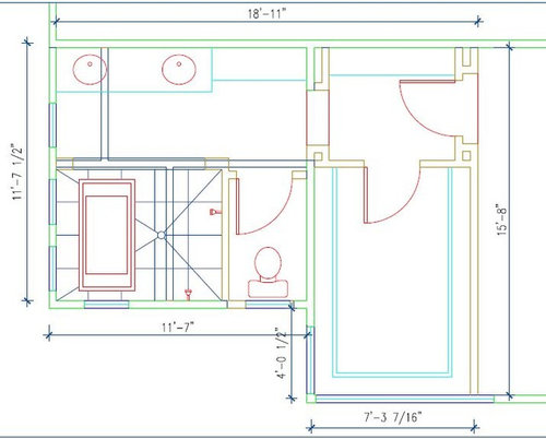 7x10 bathroom layout