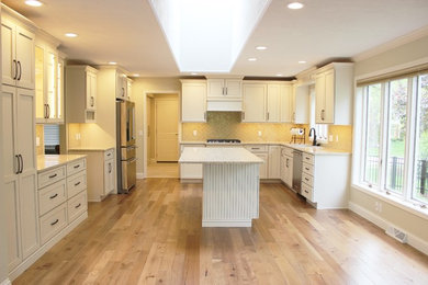 Large elegant kitchen photo in Other