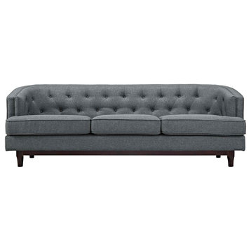 Coast Upholstered Fabric Sofa, Gray