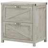 Bush Furniture Knoxville 2 Drawer Lateral File Cabinet in Cottage White