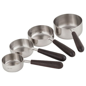 Pomeroy 619687/S4 Silversmith Set Of 4 Measuring Cups, Silver