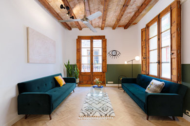 Mediterranean living room in Barcelona.