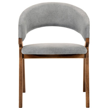 Talulah Chair (Set of 2) - Gray, Walnut