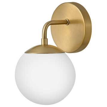 Lark 85000 Juniper 1 Light 6"W Bathroom Sconce - Lacquered Brass
