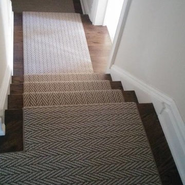 Wool and Silk Runner and Nylon Broadloom Ridgewood