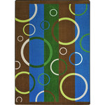 Joy Carpet - Joy Carpet Summer Solstice Under Water Area Rug Earthtone - 5'4" X 7'8" - Unique in color and design, Under Water is certain to provide an element of personality and refined style in upscale, residential interiors. Manufactured with 100% STAINMASTER nylon and precision injection dye technology, this eye-catching area rug is as durable as it is attractive and will maintain its original beauty in even the most active environments.
