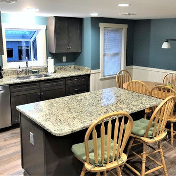 Manchester, Gray and Teal Kitchen