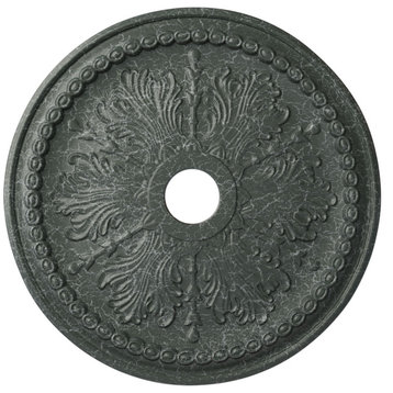 27 1/2"OD x 4"ID x 1 1/2"P Winsor Ceiling Medallion, Athenian Green Crackle