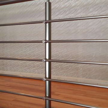 Interior ultra modern metalic railing
