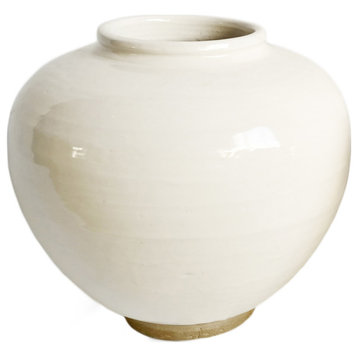 White Milk Ceramic Pear Pot