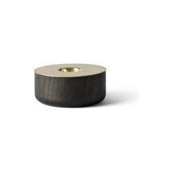 Chunk Candleholder - Dark Ash Wood Small - Candle Holders and Candelabra