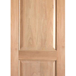 Rustic-3 Interior Tropical Hardwood 2 Panel Single Door - Interior Doors