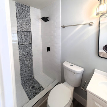 Rent-Ready Bath with Penny-Tile Accent Shower