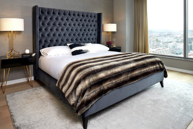 Inspiration for a modern bedroom remodel in San Francisco