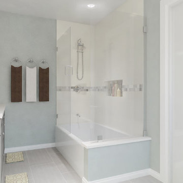 Los Angeles 3 bathroom remodels in progress