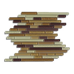 GTF horizontal bar glass tile cafe - Home Decor