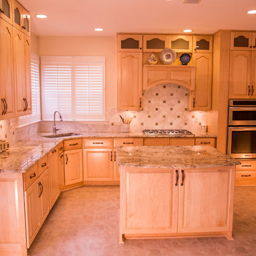 Custom Maple Traditional Style Kitchen in Sterling Virginia