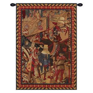 Le Tournai I Horizontal European Tapestry Wall Hanging Traditional Tapestries By European Wall Art