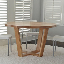Belak Woodworking LLC - Angled Leg Round Table - Dining Tables