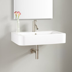26" BURLESON PORCELAIN WALL-MOUNT SINK - Products
