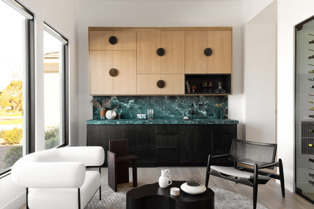 Contemporary Home Bar by Iconic by Kaitlyn Wolfe