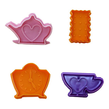 Cute Household Articles Pattern Cookie Cutters Series, 4-Piece