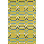 Kaleen - Kaleen Glam Gla01 Rug, Yellow, 2'x3' - Glam Gla01 Rug In Yellow by Kaleen The Glam collection puts the fab in fabulous! No matter if your decorating style is simplistic casual living or Hollywood chic, this collection has something for everyone! New and innovative techniques for a flatweave rug, this collection features beautiful ombre colorations and trendy geometric prints. Each rug is handmade in India of 100% wool and is 100% reversible for years of enjoyment and durability.