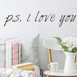 P.S. I Love You Quote Wall Decal - Wall Decals