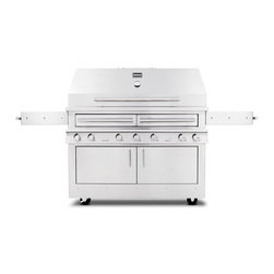 Kalamazoo Hybrid Fire Freestanding Grill with Side Shelves - K1000HT - Outdoor Grills